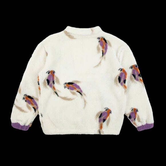 TAYLOR SWIFT Women's Sweat Shirt Size 2XL Koi Fish 1/4 Zip Sherpa Pullover - Picture 2 of 12